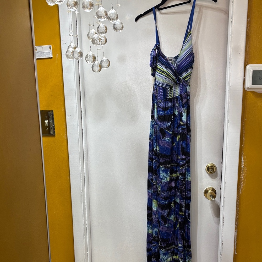 Vibrant Strappy Maxi Dress